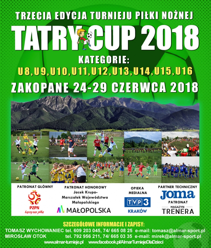 Trzecia edycja turnieju piłkarskiego dla dzieci i młodzieży TATRY CUP