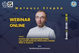 Zapraszamy na ostatni w 2022 roku punktowany webinar z Mateuszem Stopką