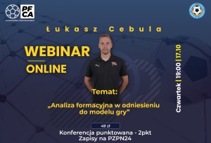 Zapraszamy na punktowany webinar z Łukaszem Cebulą