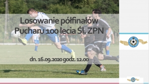 Losowanie półfinałów &quot;Pucharu 100-latków&quot; w środowe południe