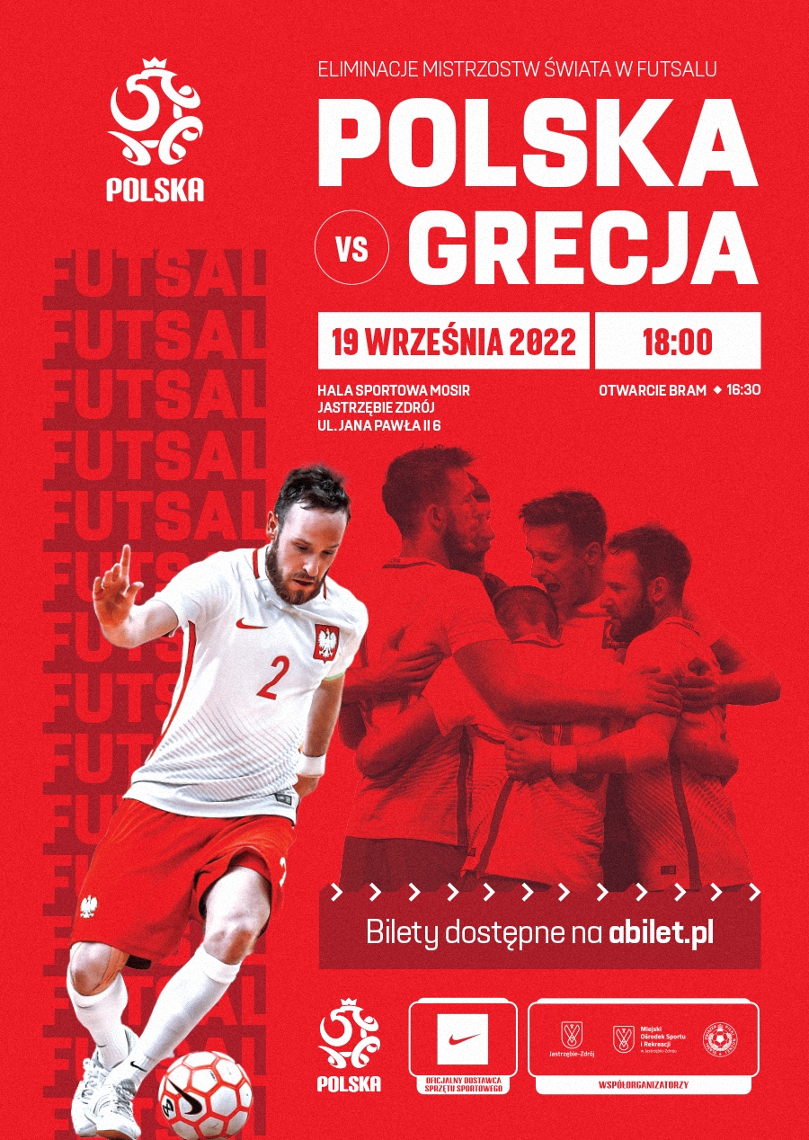 Mecz Polska-Grecja w futsalu w Jastrzębiu-Zdroju