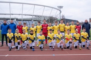 Reprezentacje Śląskiego ZPN U13 i U14 chłopców po sparingowym graniu