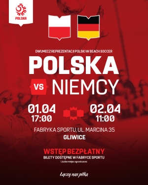 Transmisja z meczu Polska-Niemcy w beach soccerze