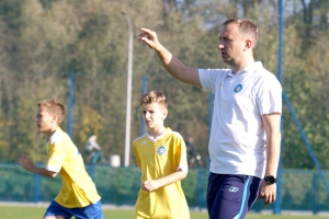 Trener Łukasz Stęchły jest zadowolony z postawy reprezentacji Śląskiego ZPN U12