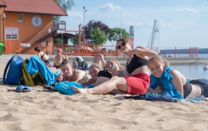 Reprezentantki Śląskiego ZPN U16 skorzystały z uroków podgorzowskiej plaży