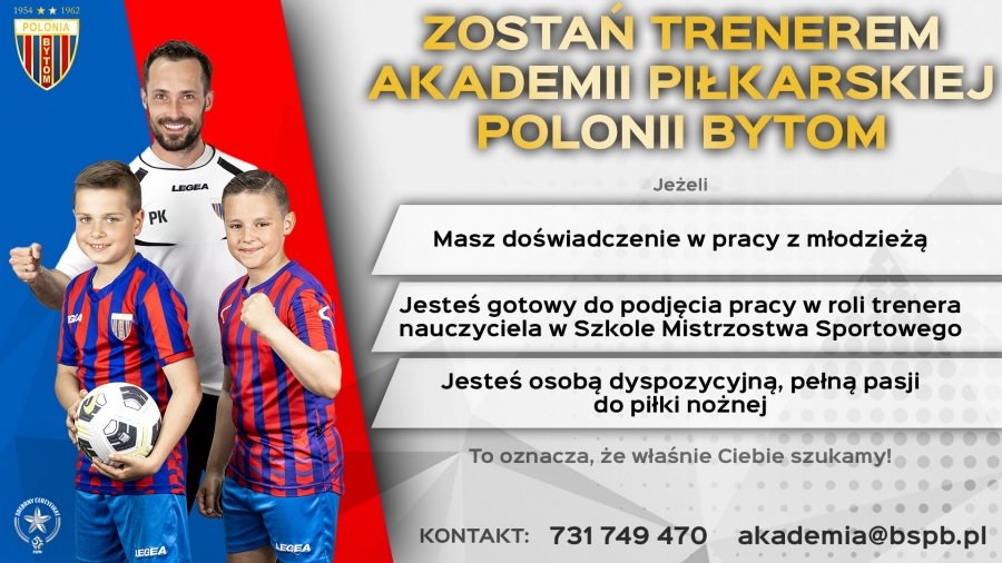 Praca dla trenera w Polonii Bytom