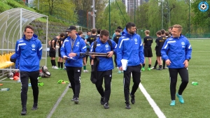 Zajęcia mikrogrupy kursu trenerskiego UEFA A