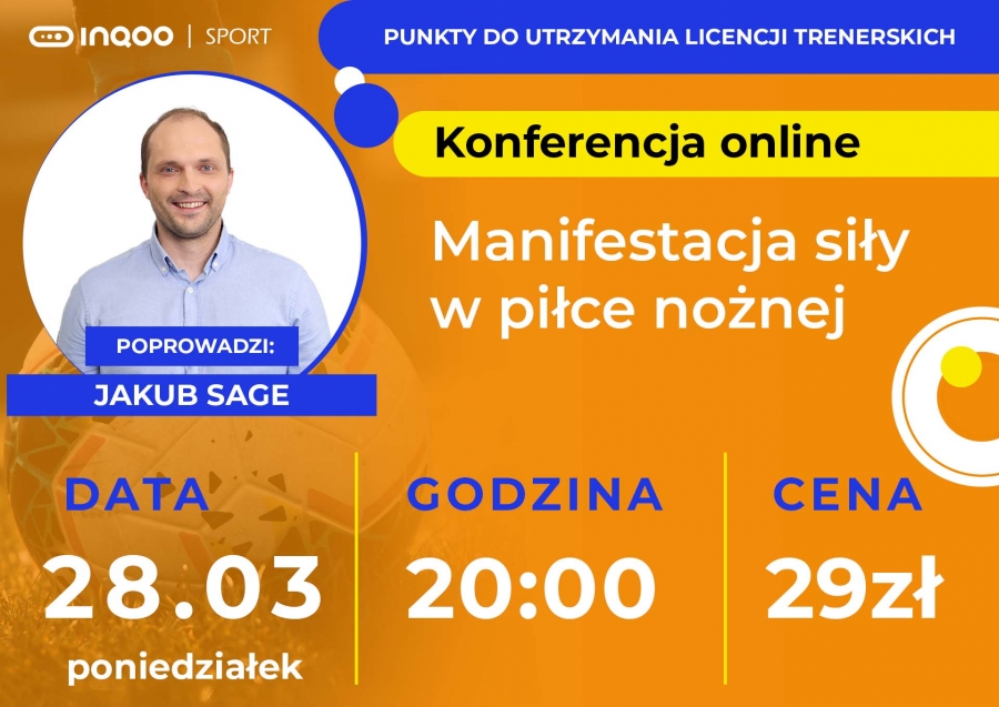 PUNKTOWANA KONFERENCJA ONLINE Z TRENEREM JAKUBEM SAGE