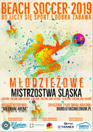 Młodzieżowe Mistrzostwa Śląska w Beach Soccerze dla roczników 2002, 2006 oraz 2008