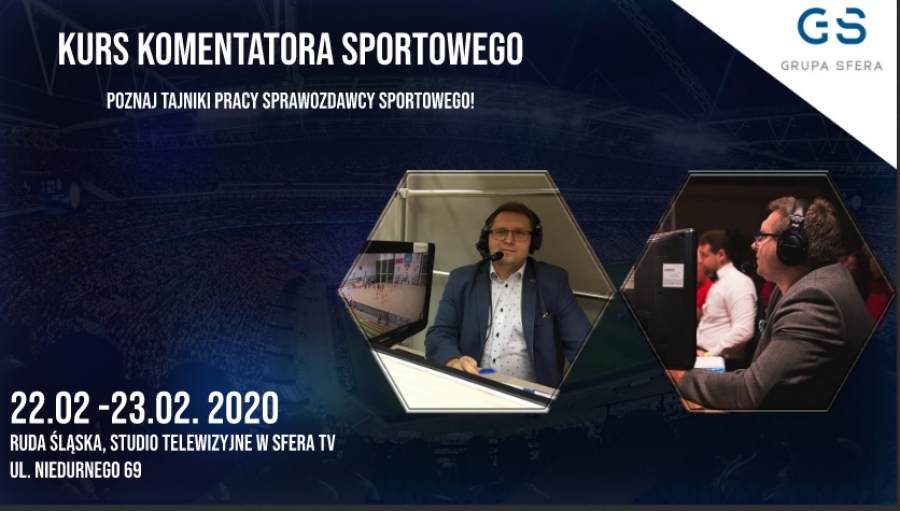 Kurs komentatora sportowego w studiu telewizyjnym Sfera TV