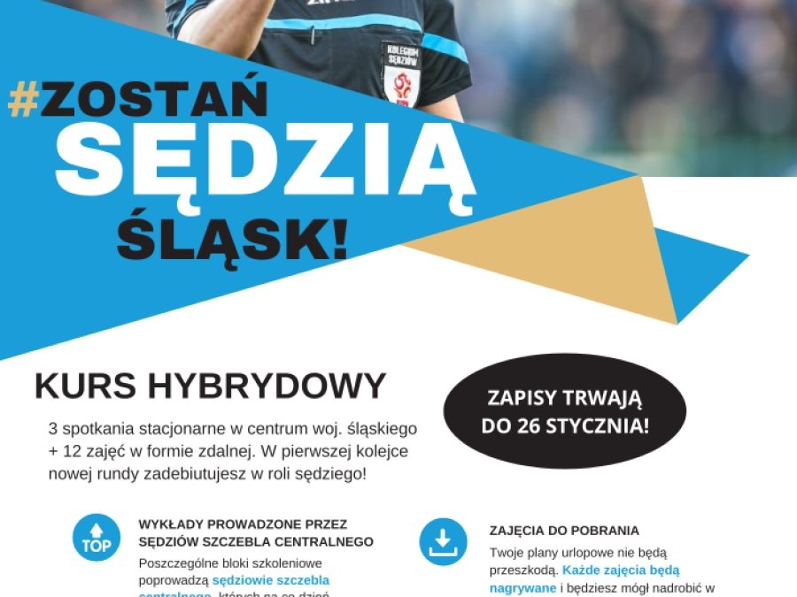 Zostań Sędzią – startują zapisy na kurs sędziowski!