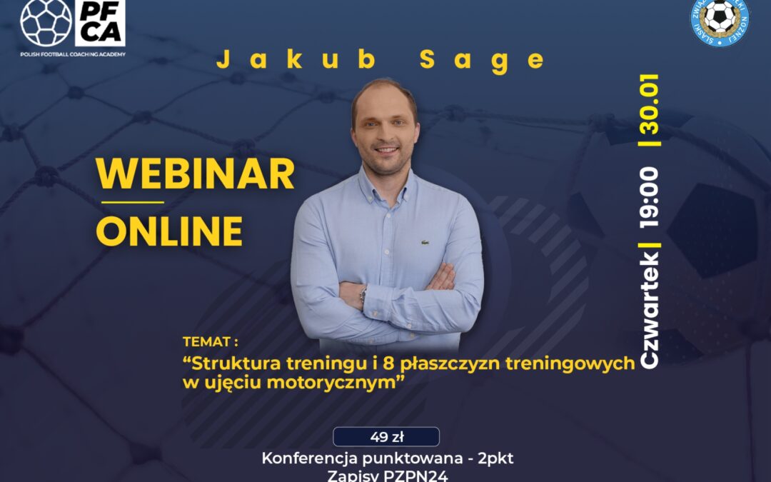 Zapraszamy na konferencję online z Jakubem Sage