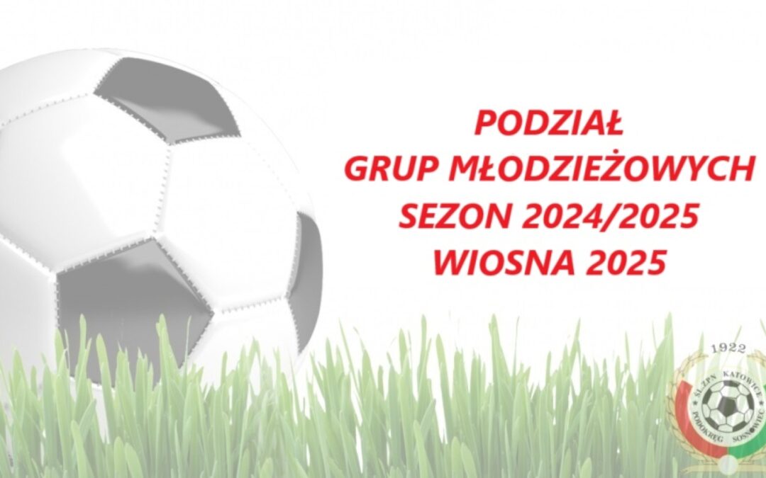 PODZIAŁ GRUP MŁODZIEŻOWYCH – WIOSNA 2025