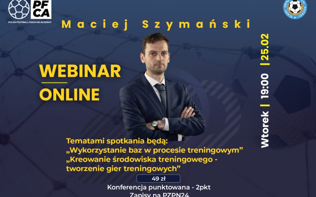 Zapraszamy na konferencję online z Maciejem Szymańskim