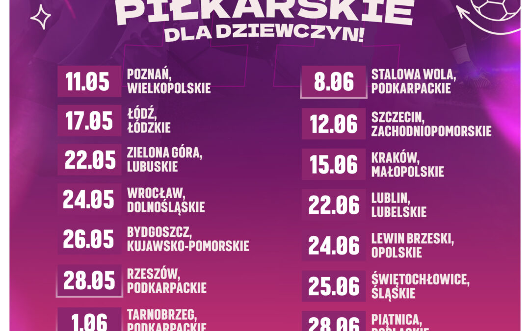 Dziewczyny wracają na boiska! Startuje druga edycja ogólnopolskich festiwali piłkarskich