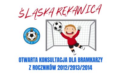 ŚLĄSKA RĘKAWICA – otwarta Konsultacja dla bramkarzy z roczników 2012/2013/2014