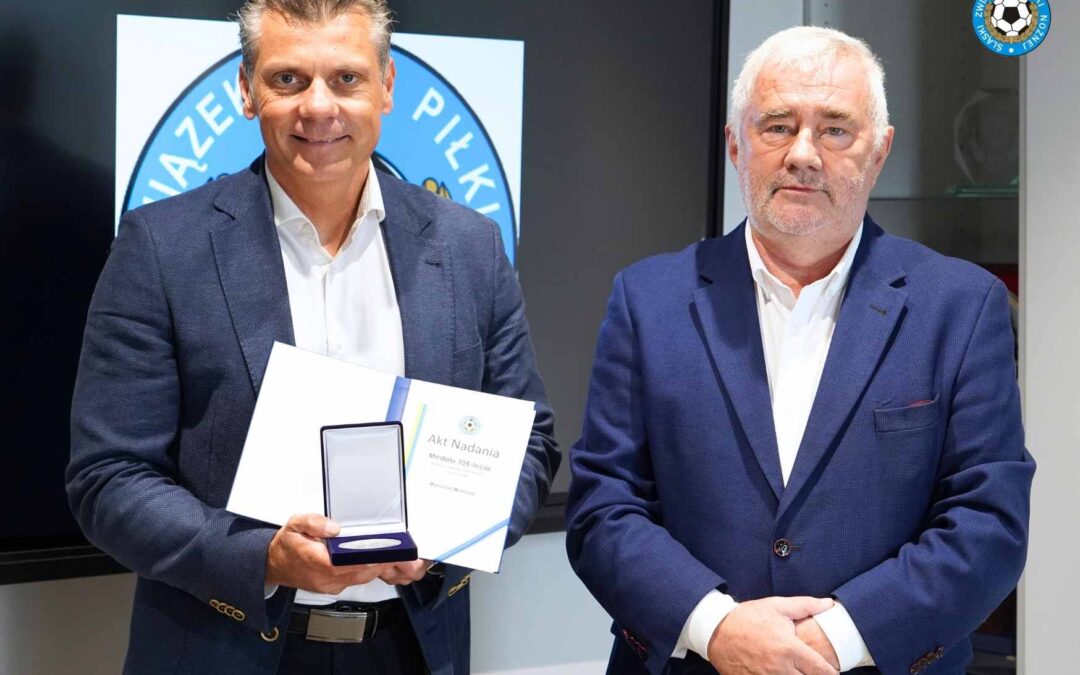 Prezydent Miasta Bytom otrzymał medal z okazji 105-lecia Śl.ZPN