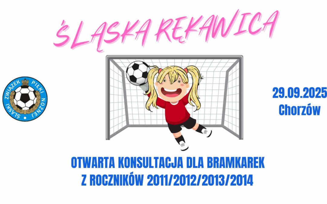 #ŚLĄSKARĘKAWICA – OTWARTA KONSULTACJA DLA BRAMKAREK Z ROCZNIKÓW 2011/2012/2013/2014