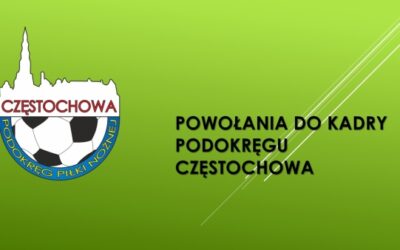 Powołania do kadry dziewczyn Podokręgu Częstochowa z rocznika 2013 i mł.