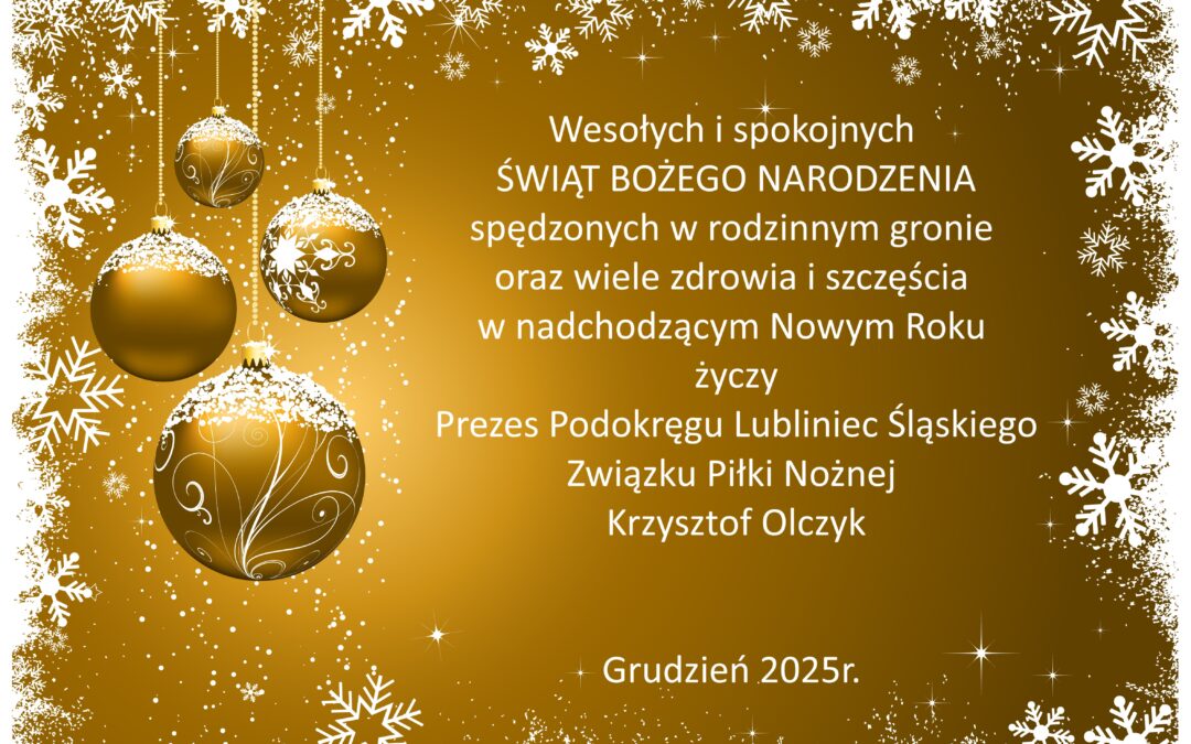Życzenia Świąteczno-Noworoczne