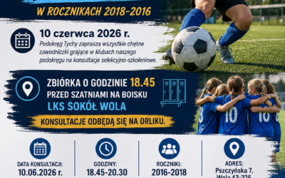 Konsultacje Kadry Podokręgu Tychy dziewcząt w&nbsp;rocznikach 2018-2016 ⚽