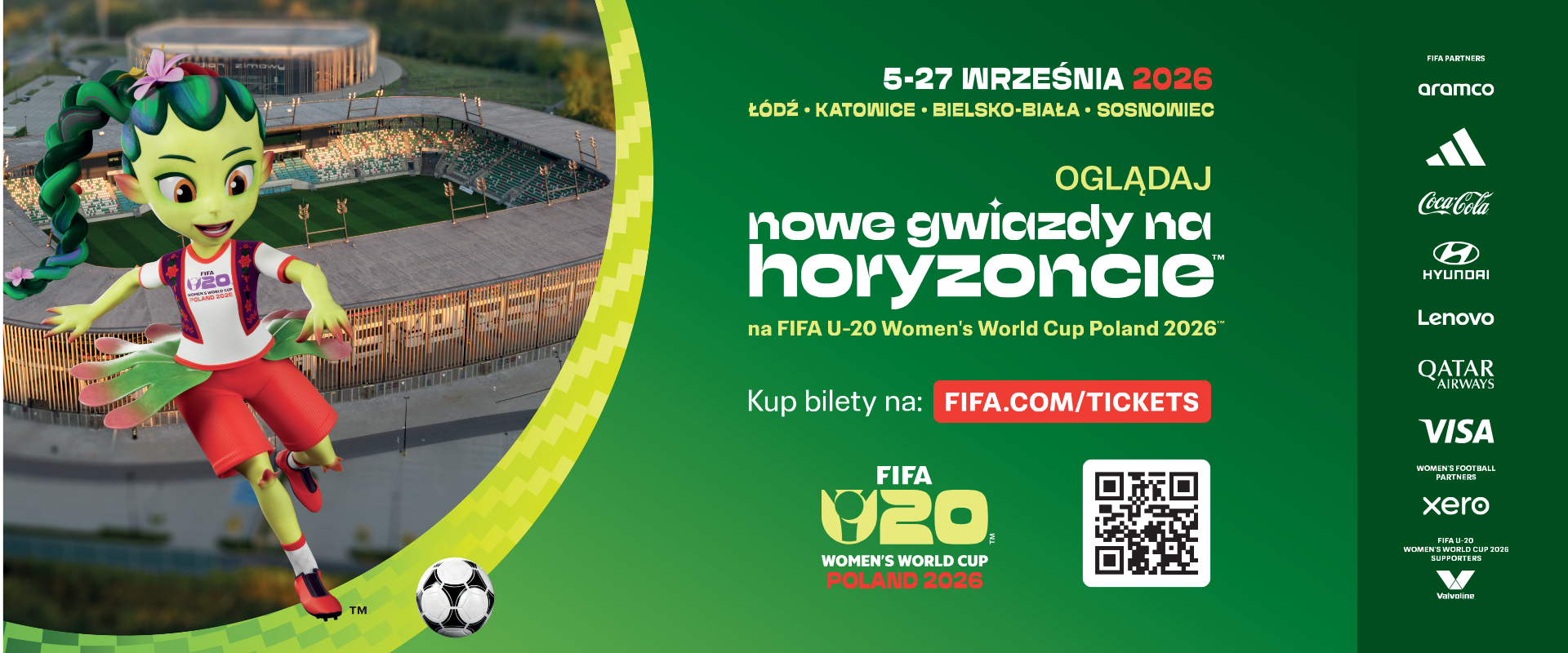 Bilety na MŚ U20 kobiet