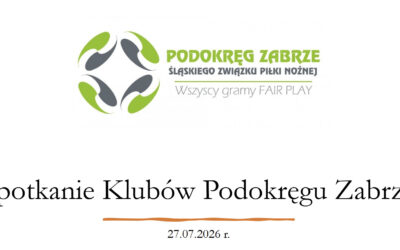 Przedsezonowe spotkanie z&nbsp;klubami Podokręgu Zabrze